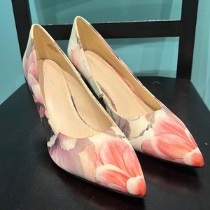 Nine West Floral Heels